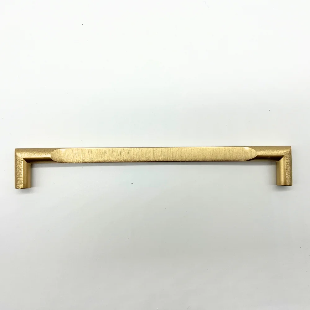 Tirador para Mueble Alto Oro Mate Cepillado