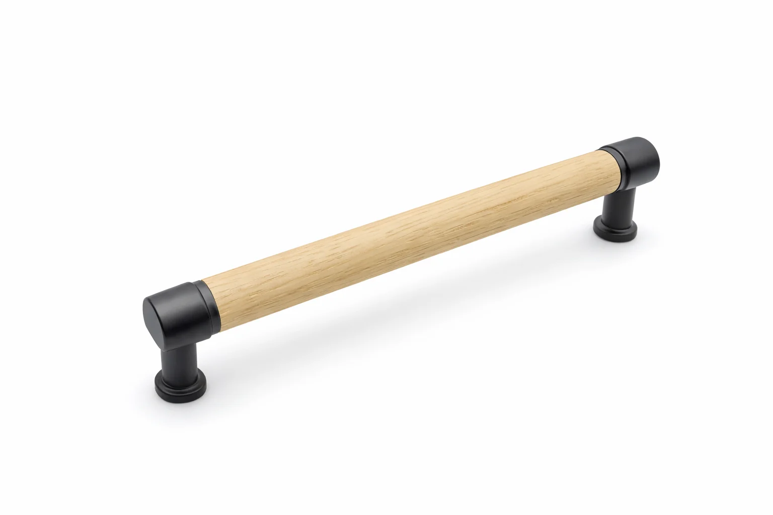 Tirador para Mueble Blaise Roble + Negro Mate