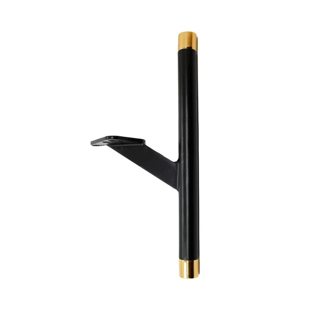 Pata para Mueble Slide Single Long Negro Mate + Oro Brillante