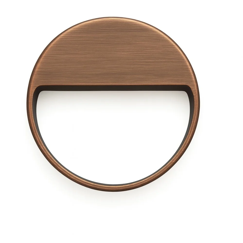 Tirador para Mueble Round Cobre Mat Cepillado