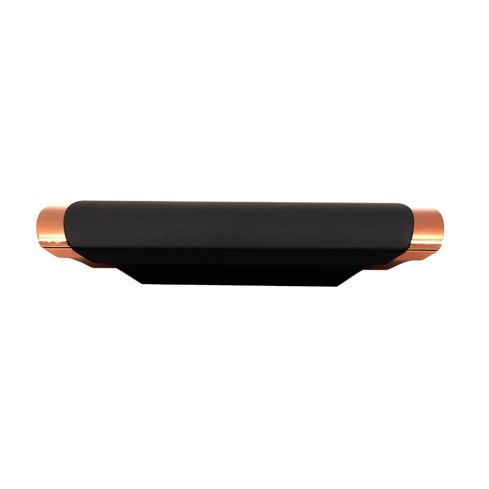 Tirador para Mueble Ribon Negro Mate + Cobre Brillante